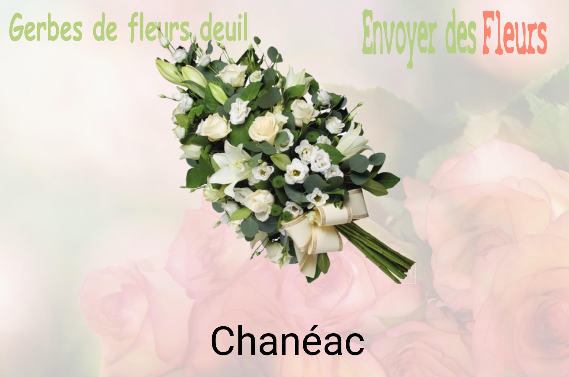 Gerbe de fleurs de deuil livrée à Chanéac